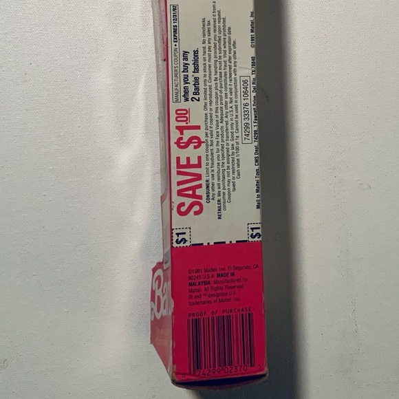 NIB Vintage Mattel 1991 Fashion Play Barbie - Picture 4 of 8